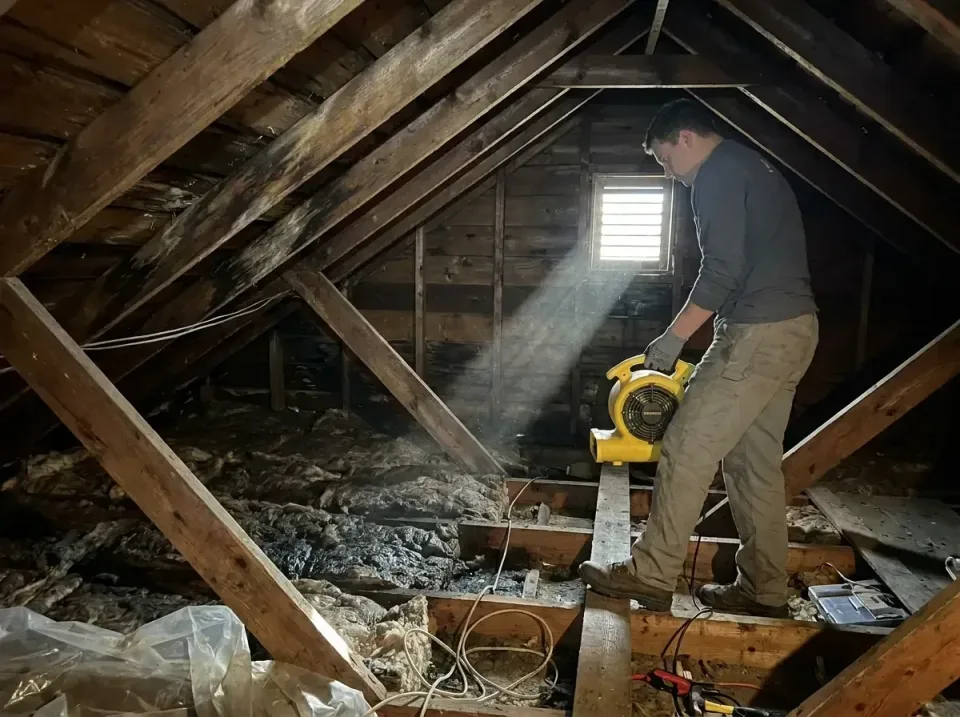 attic-water-damage-drying-proc-007 — frequently asked questions, Emergency Water Extraction & 24/7 Flood Response in Chickas…